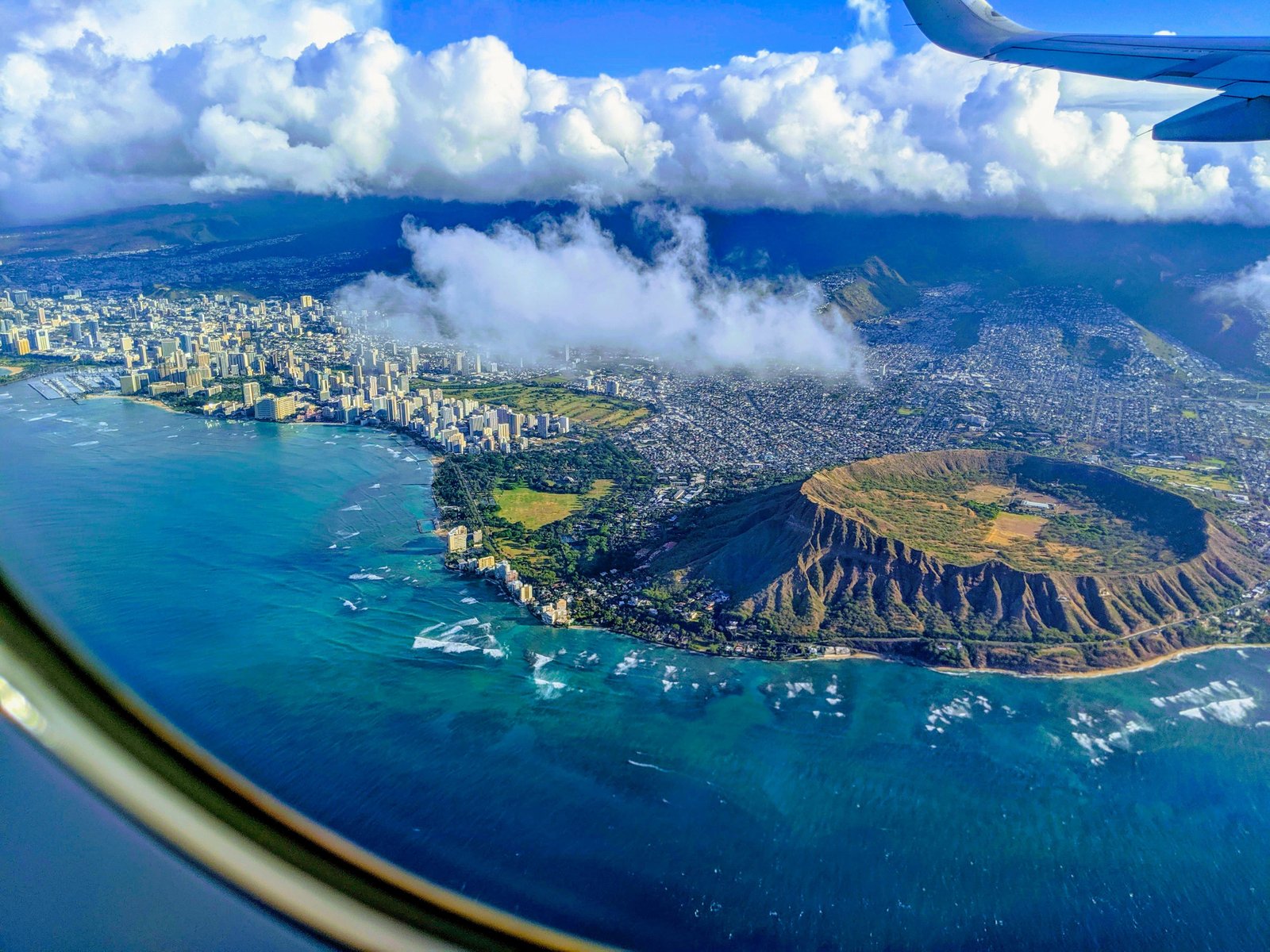 Hawaii from Airplane
